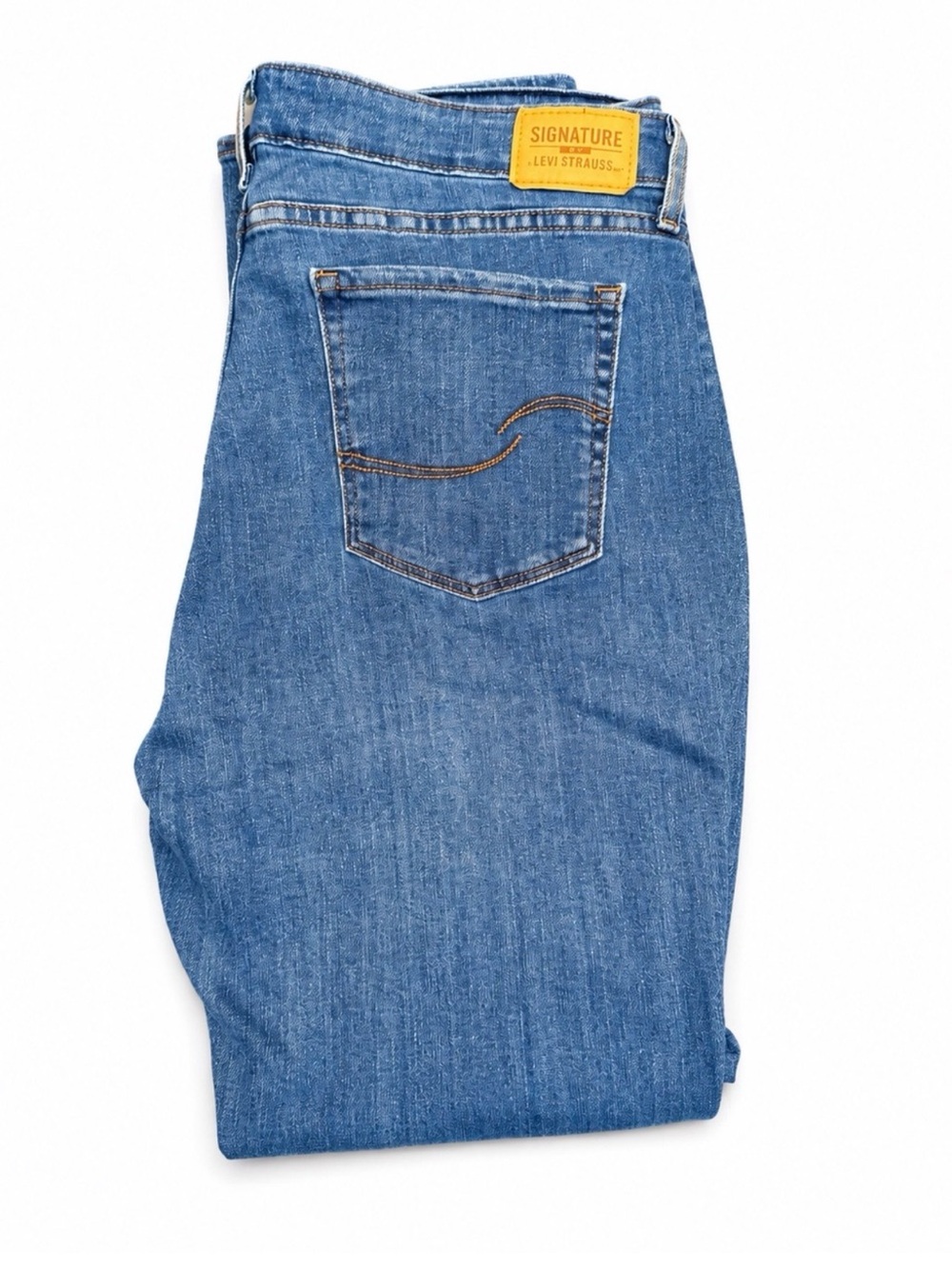 Signature by Levi Strauss Women's Straight Leg Jeans - Blue Denim